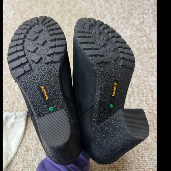 Timberland Tillston Lug Sole Ankle Booties Nubuck Black Size 8.5 - Picture 2 of 7